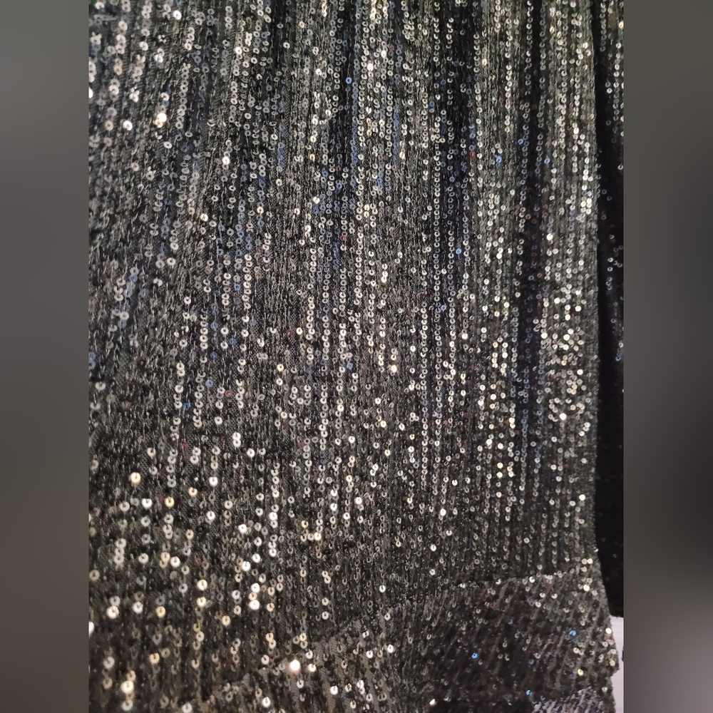 NWT City Chic Black Sequin Long Sleeve Dress Size XXL/24 - Picture 13 of 16